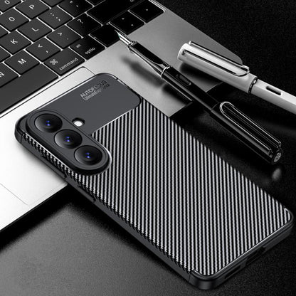 Puzdro pre Samsung Galaxy A27 5G, Techsuit, CarbonFiber, Čierne