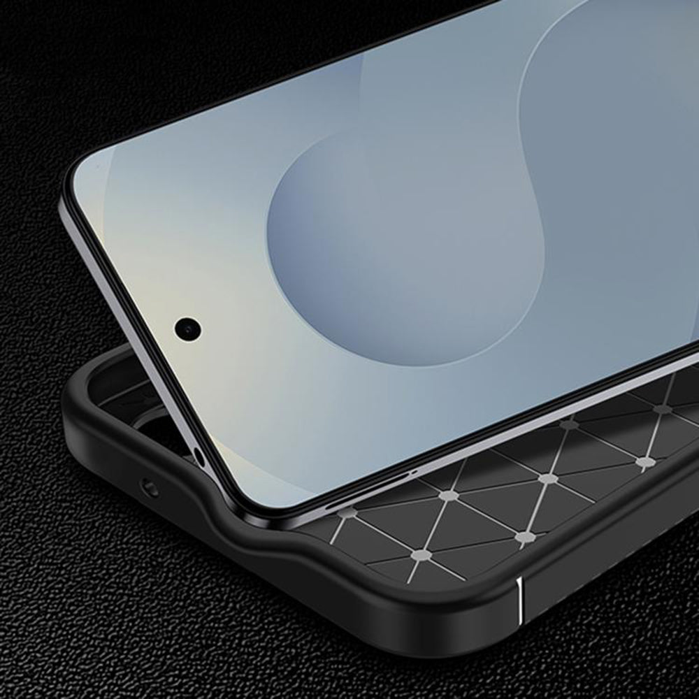 Puzdro pre Samsung Galaxy A27 5G, Techsuit, CarbonFiber, Čierne