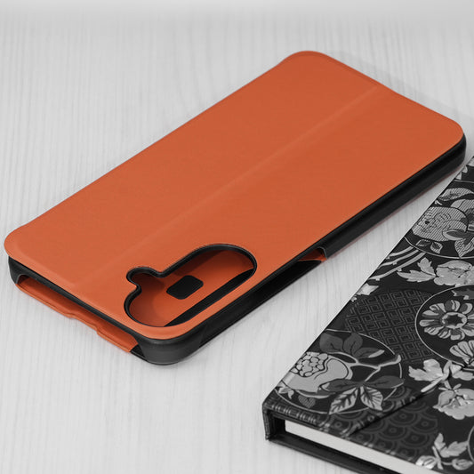 Puzdro pre Samsung Galaxy A27 5G, Techsuit, eFold Nový Model, Oranžové