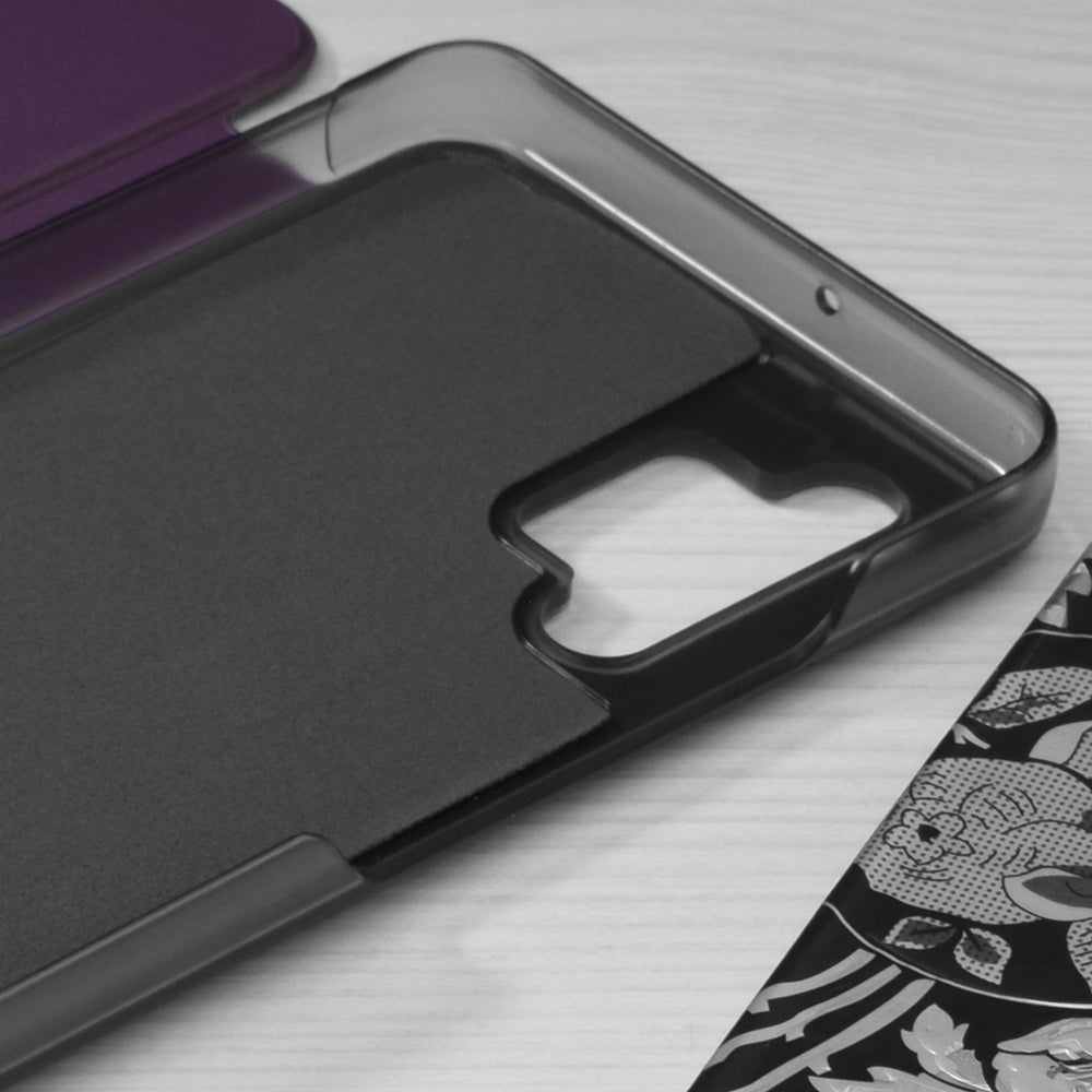 Puzdro pre Samsung Galaxy A32 A325, Techsuit, eFold, fialové
