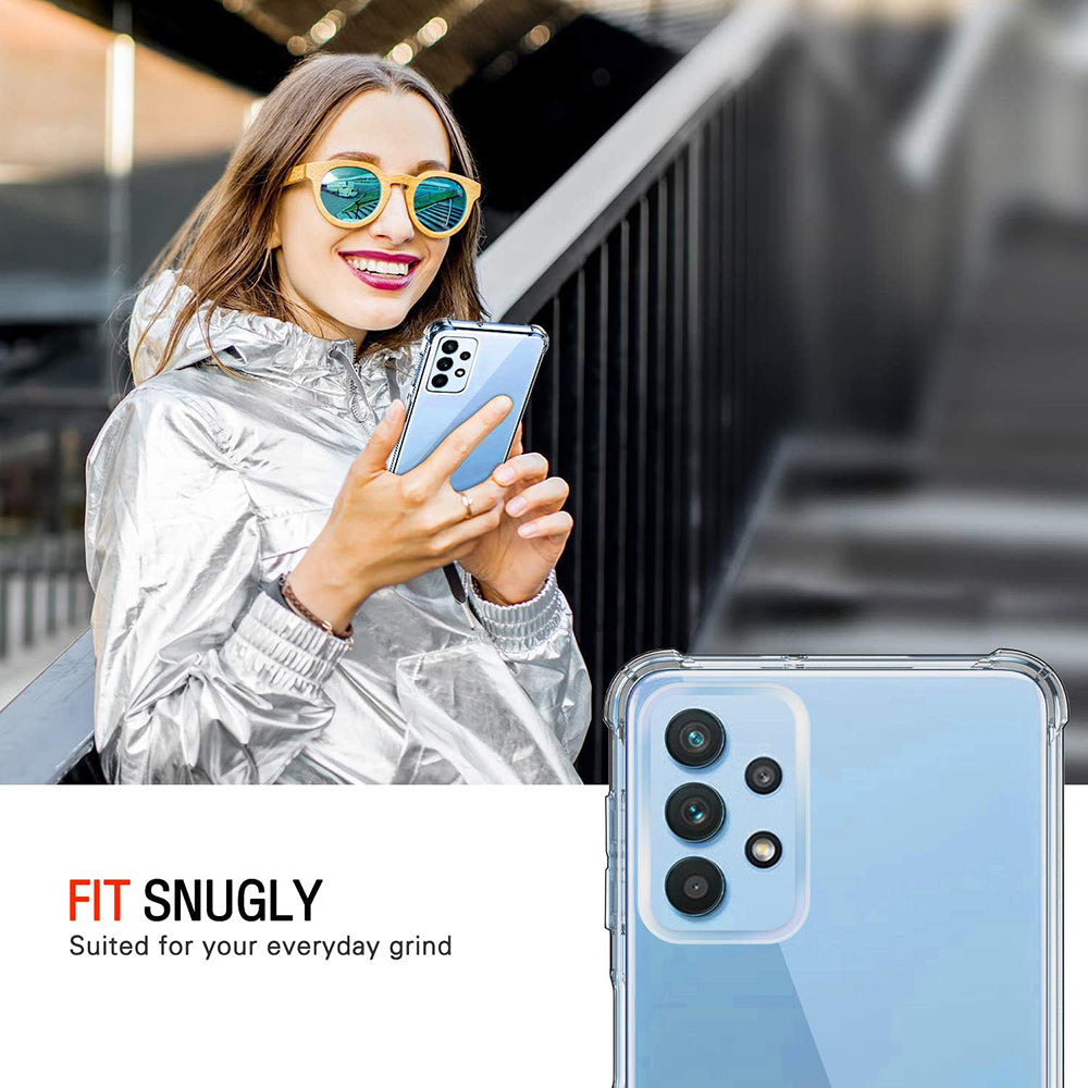 Obal na Samsung Galaxy A32 A325, Techsuit, nárazuvzdorný priehľadný, transparentný