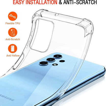 Obal na Samsung Galaxy A32 A325, Techsuit, nárazuvzdorný priehľadný, transparentný