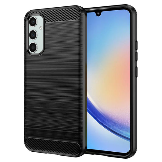 Obal na Samsung Galaxy A34 A346, Techsuit, Karbón, Čierny