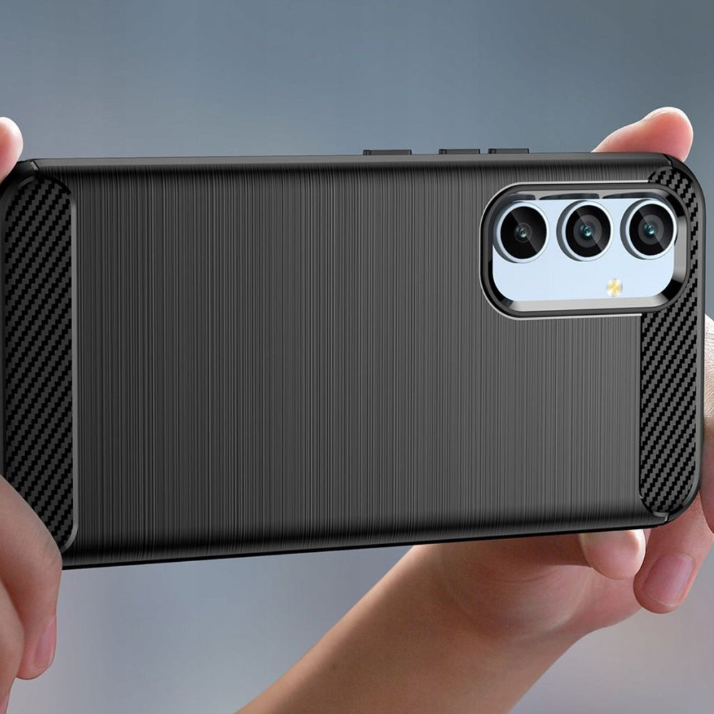 Obal na Samsung Galaxy A34 A346, Techsuit, Karbón, Čierny