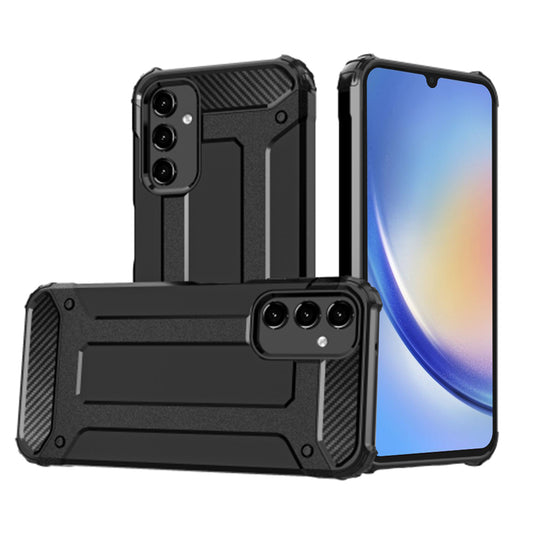 Puzdro pre Samsung Galaxy A34 A346, Techsuit, Hybrid Armor, Čierne