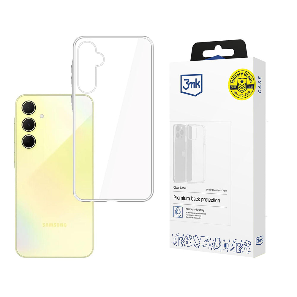 Puzdro pre Samsung Galaxy A35 5G A356, 3MK, Clear, Priehľadné