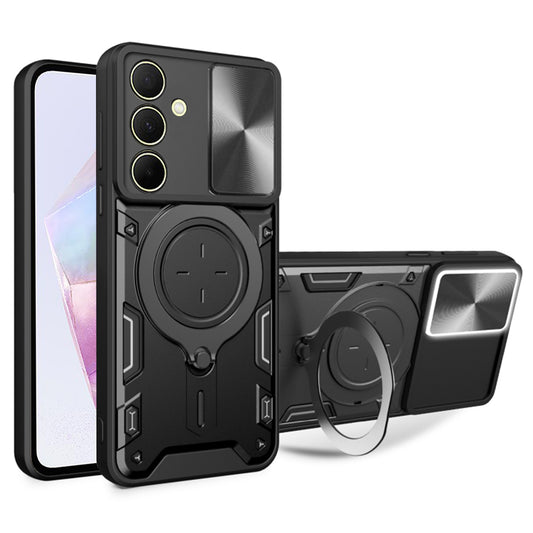 Puzdro pre Samsung Galaxy A35 5G A356, Techsuit, CamGuard Pro, Čierne