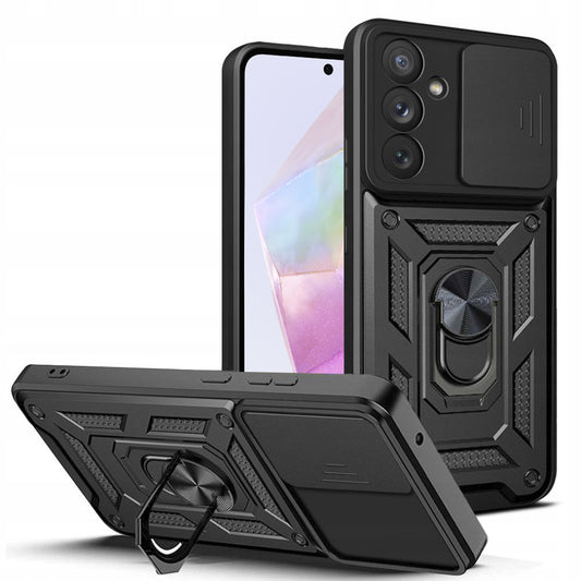 Puzdro pre Samsung Galaxy A35 5G A356, Techsuit, CamShield, Čierne