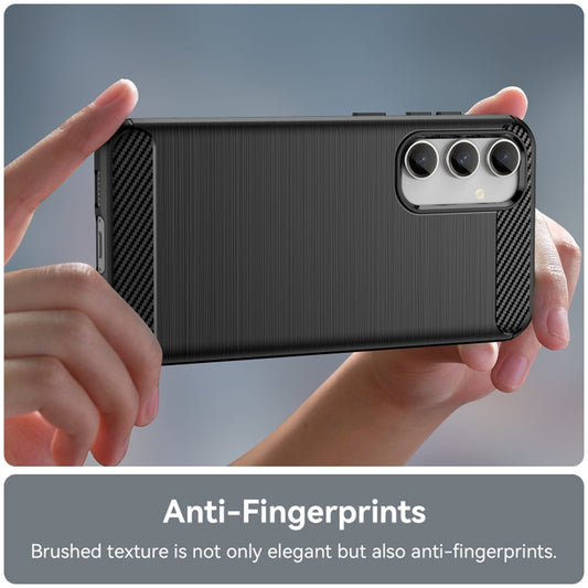 Puzdro pre Samsung Galaxy A35 5G A356, Techsuit, Karbón, Čierne