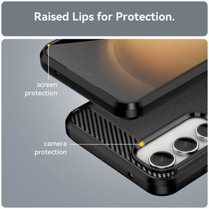 Puzdro pre Samsung Galaxy A35 5G A356, Techsuit, Karbón, Čierne