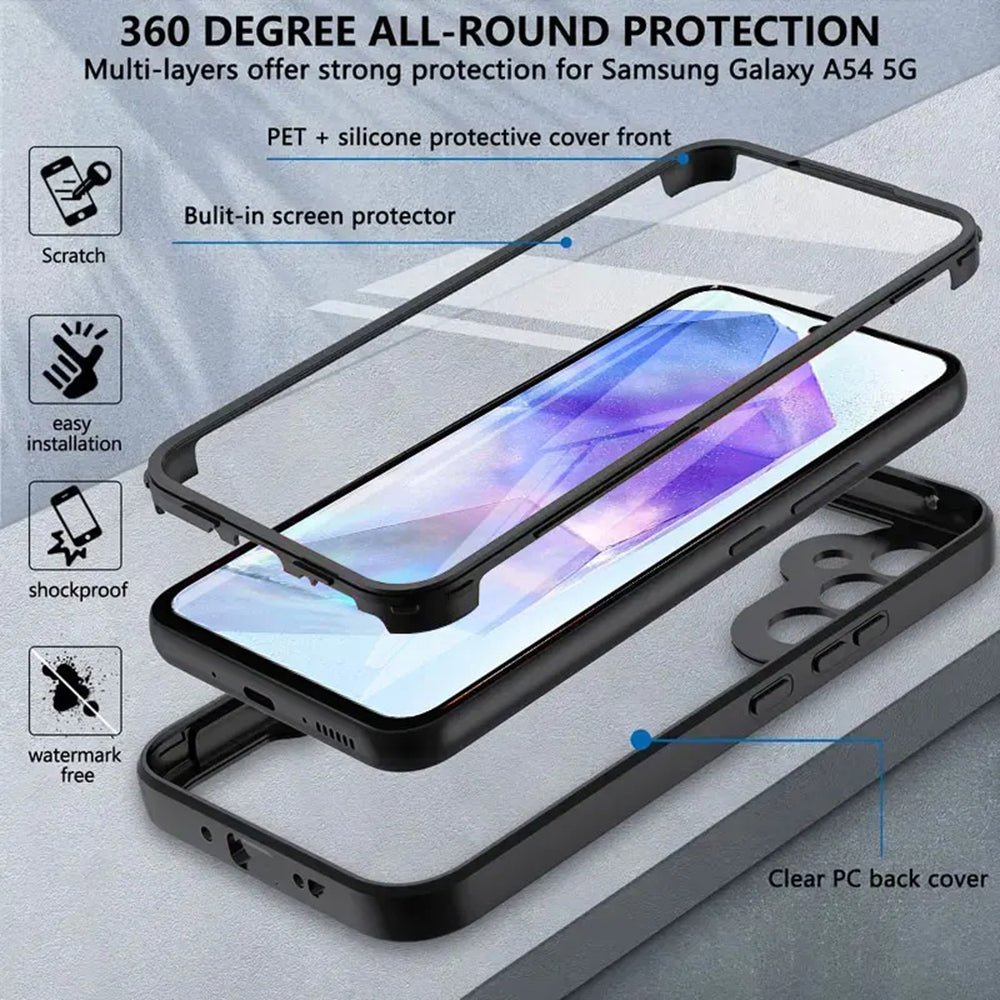 Puzdro pre Samsung Galaxy A35 5G A356, Techsuit, ColorVerse 360, Čierne