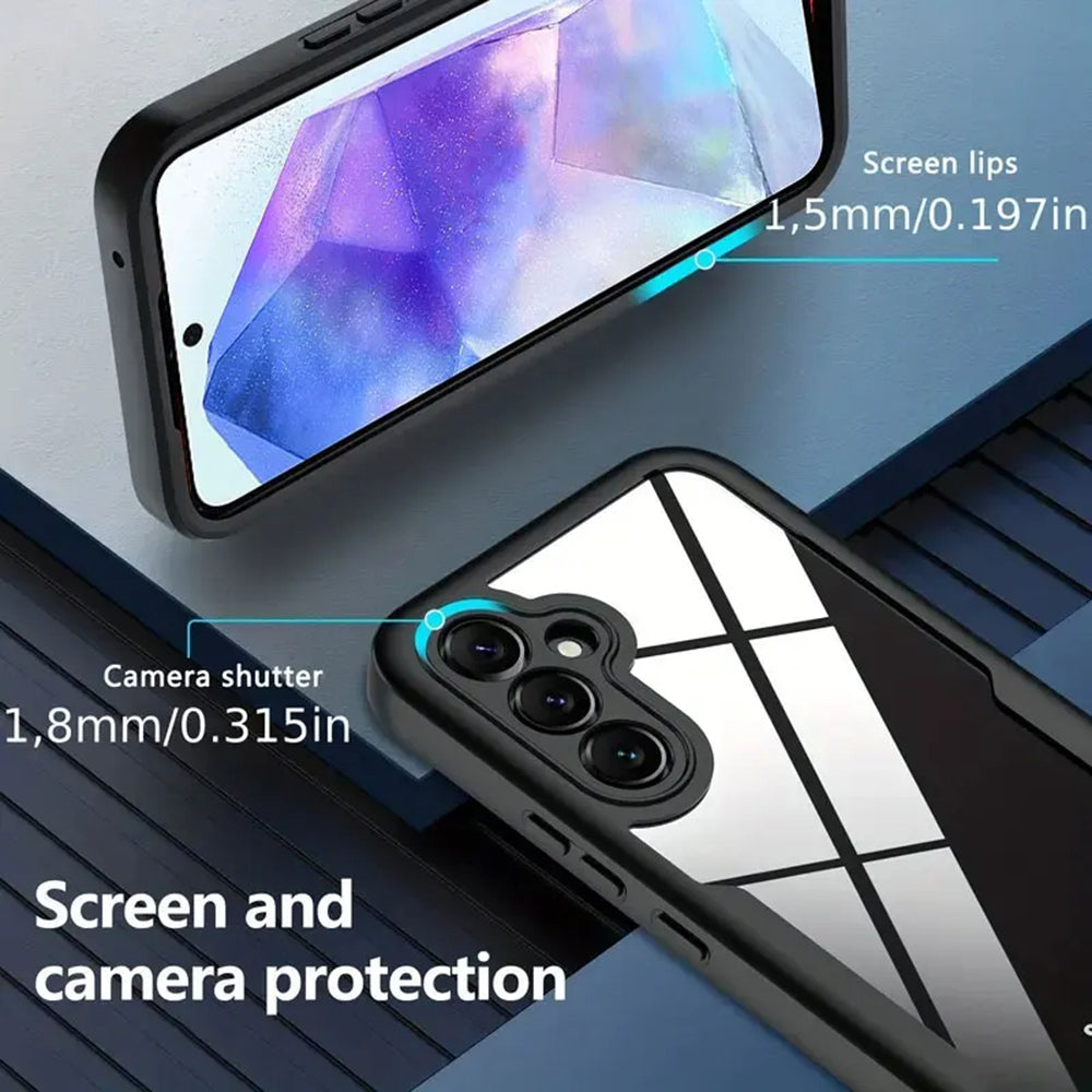 Puzdro pre Samsung Galaxy A35 5G A356, Techsuit, ColorVerse 360, Čierne