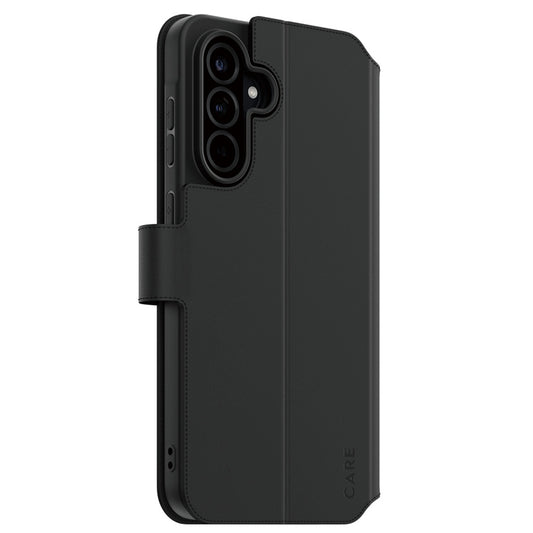 Puzdro pre Samsung Galaxy A36 A366, PanzerGlass, Care Feature Kickstand Wallet, Čierne