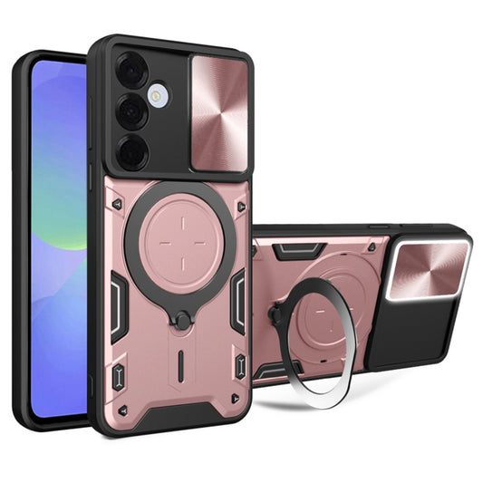 Puzdro pre Samsung Galaxy A36 A366, Techsuit, CamGuard Pro, Ružovo-zlaté