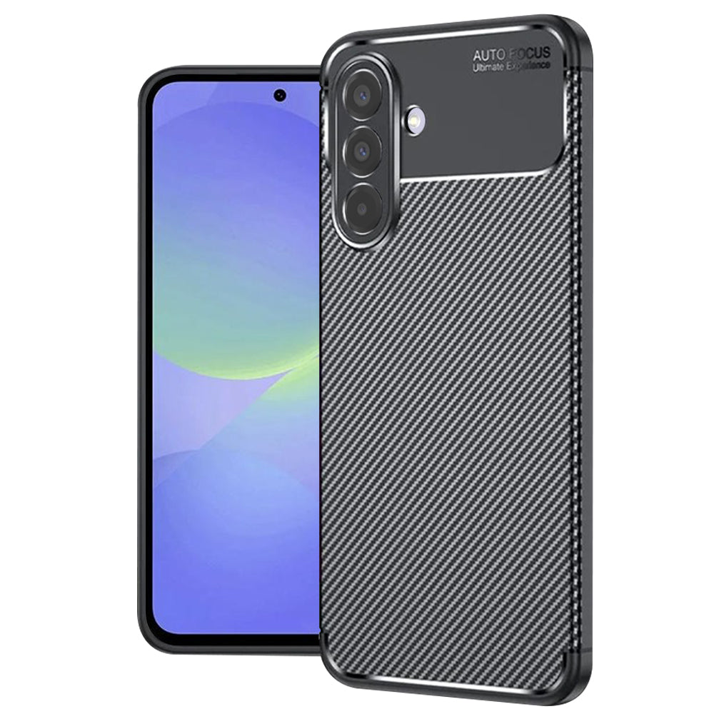 Puzdro pre Samsung Galaxy A36 A366, Techsuit, CarbonFiber, Čierne