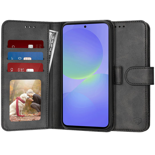 Puzdro pre Samsung Galaxy A36 A366, Techsuit, Diary Book, Čierne