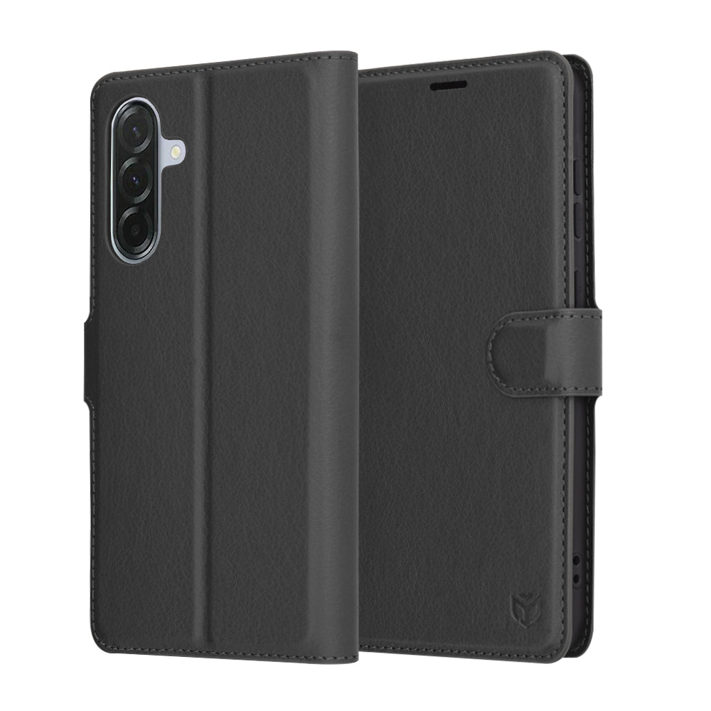 Puzdro pre Samsung Galaxy A36 A366, Techsuit, kožené folio, čierne