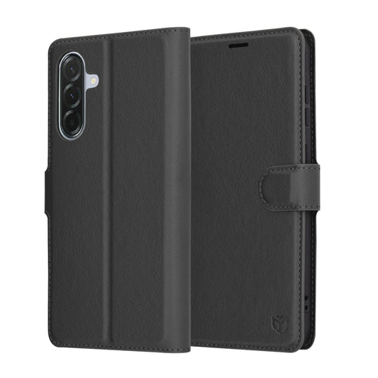 Puzdro pre Samsung Galaxy A36 A366, Techsuit, kožené folio, čierne