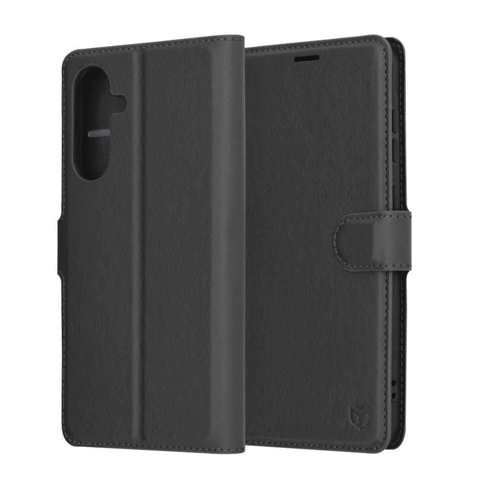 Puzdro pre Samsung Galaxy A36 A366, Techsuit, kožené folio, čierne