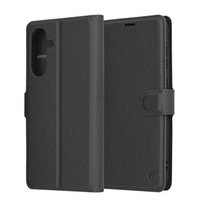 Puzdro pre Samsung Galaxy A36 A366, Techsuit, kožené folio, čierne