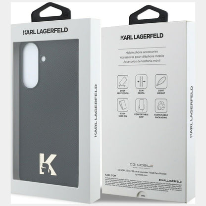 Puzdro pre Samsung Galaxy A37 5G, Karl Lagerfeld, Karl Head Logo, čierne