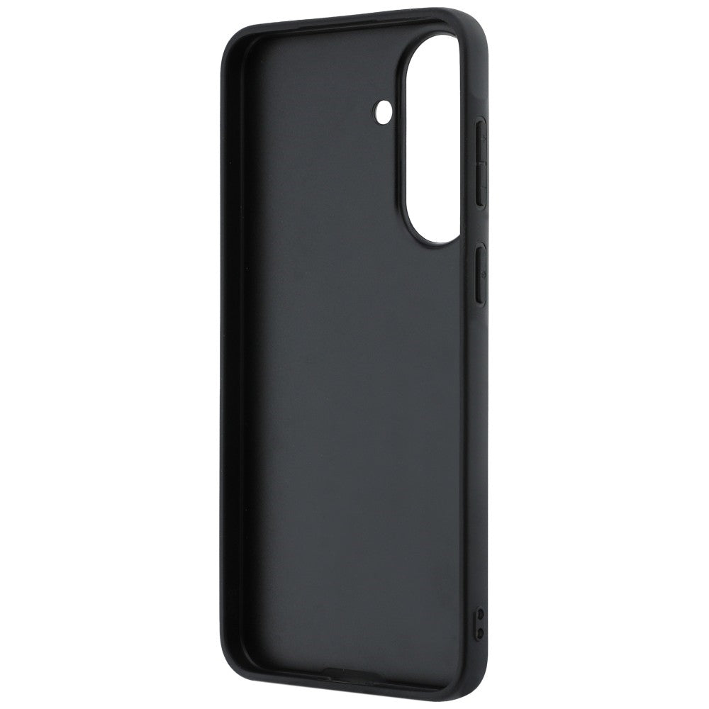 Obal na Samsung Galaxy A37 5G, Karl Lagerfeld, Saffiano Karl & Choupette Metal, čierny