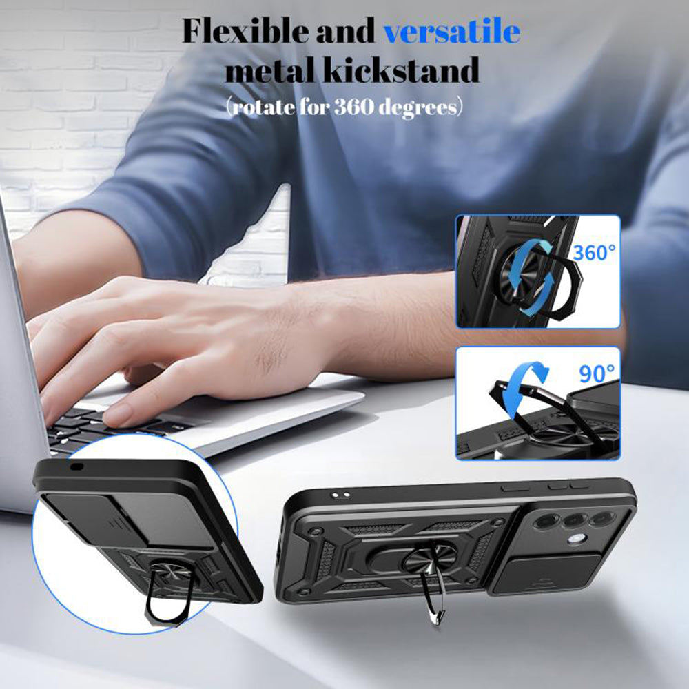 Puzdro pre Samsung Galaxy A37 5G, Techsuit, CamShield, Modrá