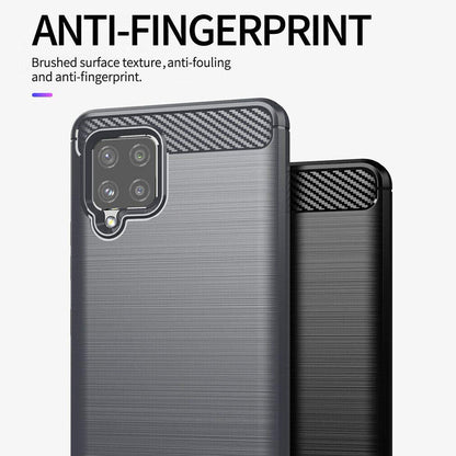 Puzdro pre Samsung Galaxy A42 5G A426, Techsuit, Karbón, Čierne
