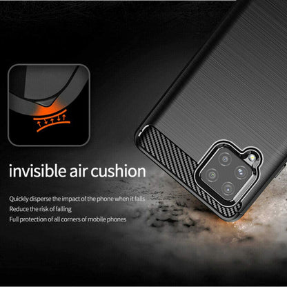 Puzdro pre Samsung Galaxy A42 5G A426, Techsuit, Karbón, Čierne