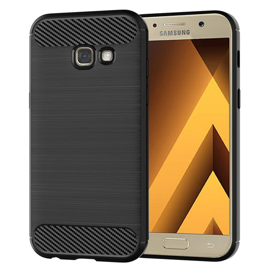 Puzdro pre Samsung Galaxy A5 (2017) A520, Techsuit, Karbón, Čierne