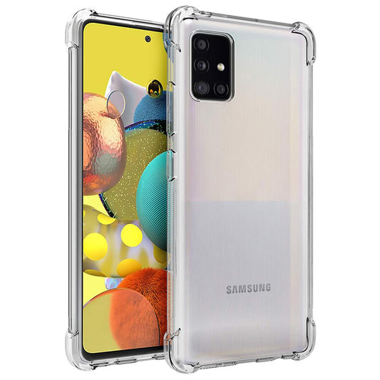 Obal na Samsung Galaxy A51 A515, Techsuit, nárazuvzdorný priehľadný, transparentný