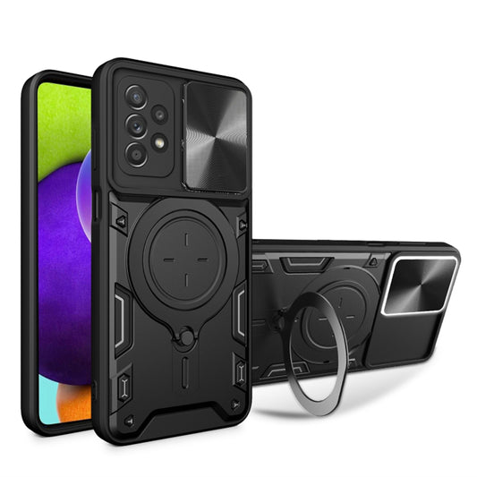 Puzdro pre Samsung Galaxy A52s 5G A528 / A52 5G A526 / A52 A525, Techsuit, CamGuard Pro, Čierne
