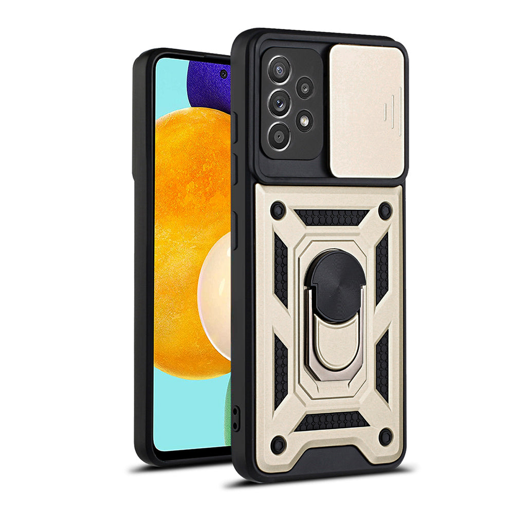 Puzdro pre Samsung Galaxy A52s 5G A528 / A52 5G A526 / A52 A525, Techsuit, CamShield, Zlaté