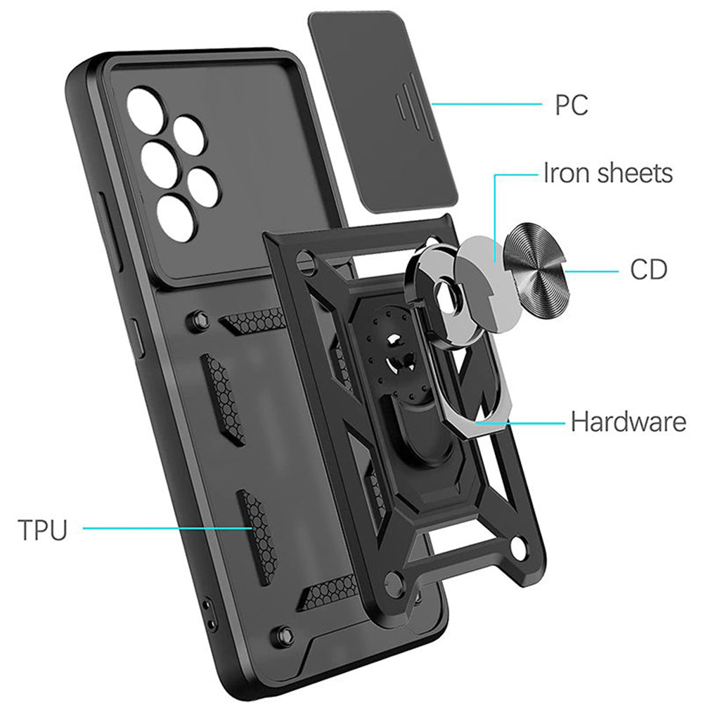 Puzdro pre Samsung Galaxy A52s 5G A528 / A52 5G A526 / A52 A525, Techsuit, CamShield, Čierne