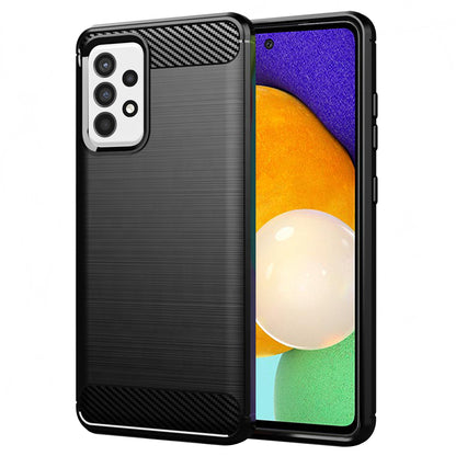 Puzdro pre Samsung Galaxy A52s 5G A528 / A52 5G A526 / A52 A525, Techsuit, Karbón, Čierna