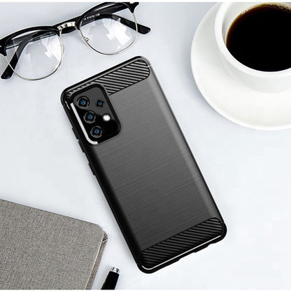 Puzdro pre Samsung Galaxy A52s 5G A528 / A52 5G A526 / A52 A525, Techsuit, Karbón, Čierna