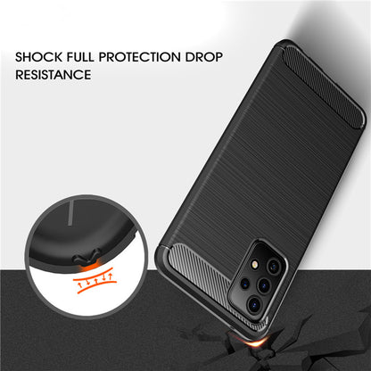 Puzdro pre Samsung Galaxy A52s 5G A528 / A52 5G A526 / A52 A525, Techsuit, Karbón, Čierna