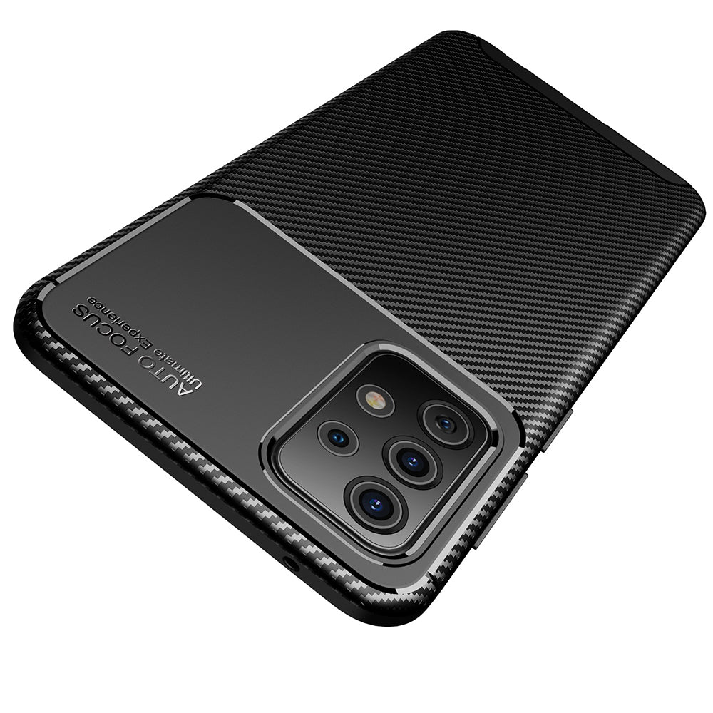 Puzdro pre Samsung Galaxy A52s 5G A528 / A52 5G A526 / A52 A525, Techsuit, CarbonFiber, Čierne