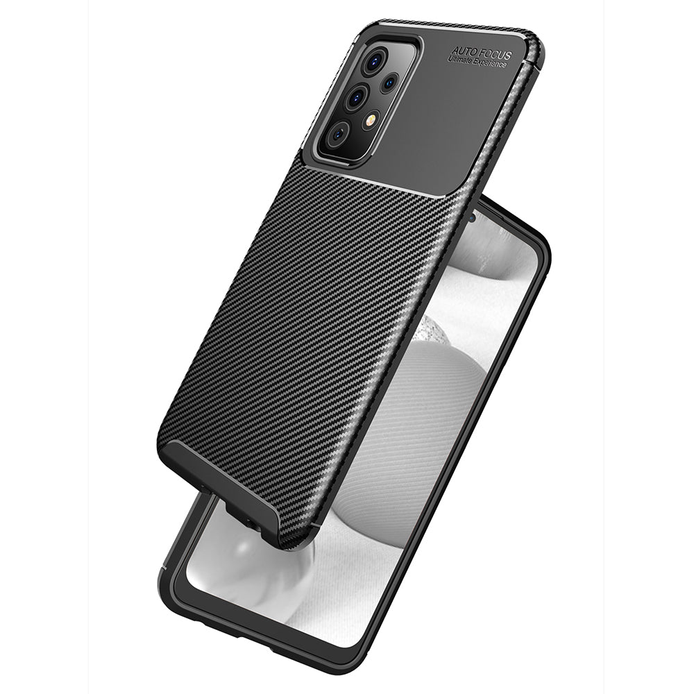 Puzdro pre Samsung Galaxy A52s 5G A528 / A52 5G A526 / A52 A525, Techsuit, CarbonFiber, Čierne
