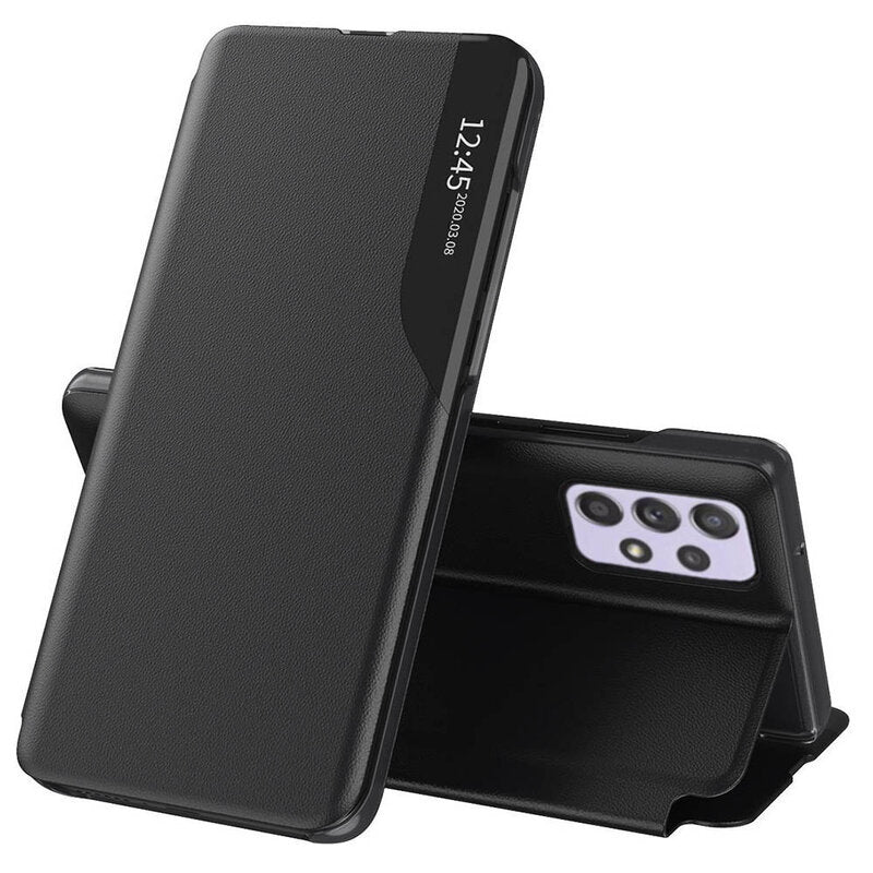 Puzdro pre Samsung Galaxy A52s 5G A528 / A52 5G A526 / A52 A525, Techsuit, eFold, Čierna