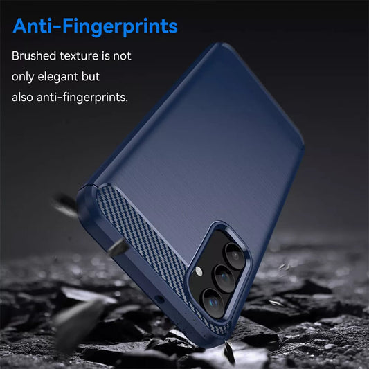 Obal na Samsung Galaxy A55 5G A556, Techsuit, Karbón, Modrý