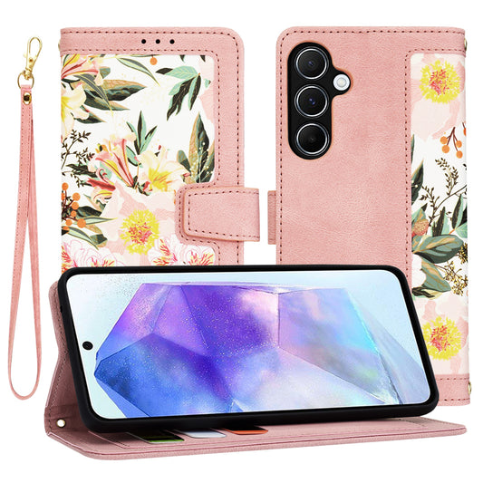 Puzdro pre Samsung Galaxy A55 5G A556, Techsuit, FlipCraft, Ružové