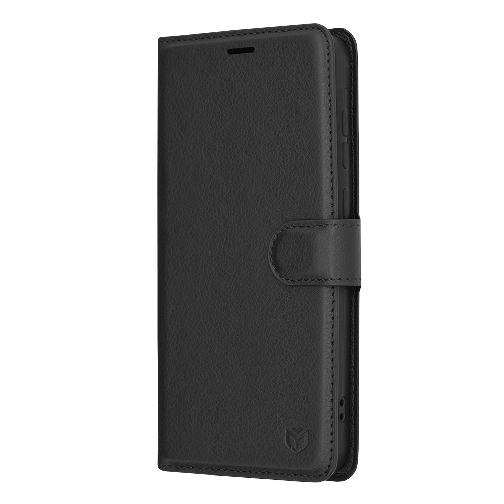 Puzdro pre Samsung Galaxy A55 5G A556, Techsuit, kožené folio, čierne