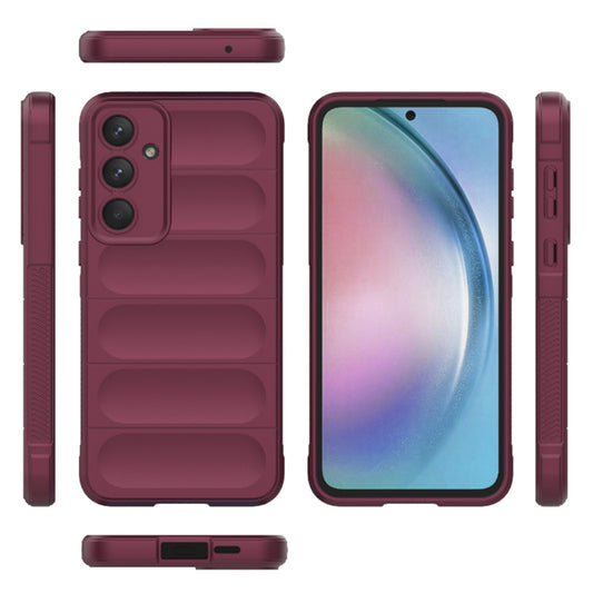 Puzdro pre Samsung Galaxy A55 5G A556, Techsuit, Magic Shield, fialové