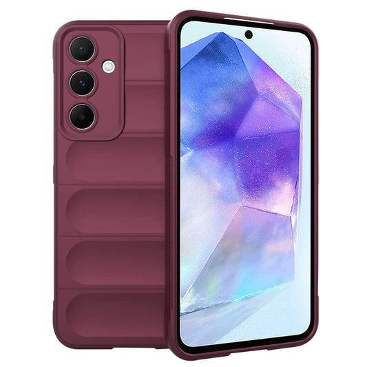 Puzdro pre Samsung Galaxy A55 5G A556, Techsuit, Magic Shield, vínové