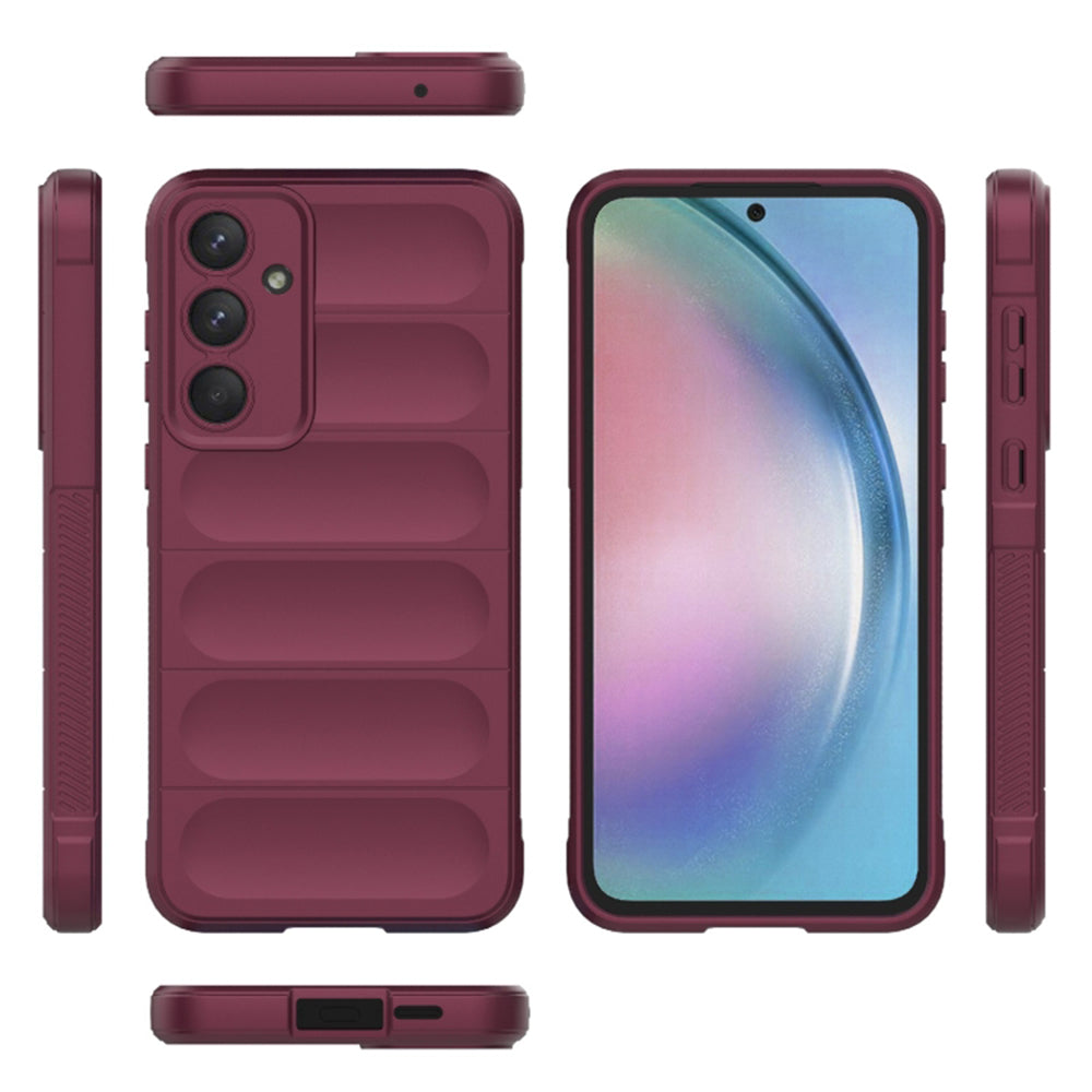 Puzdro pre Samsung Galaxy A55 5G A556, Techsuit, Magic Shield, vínové