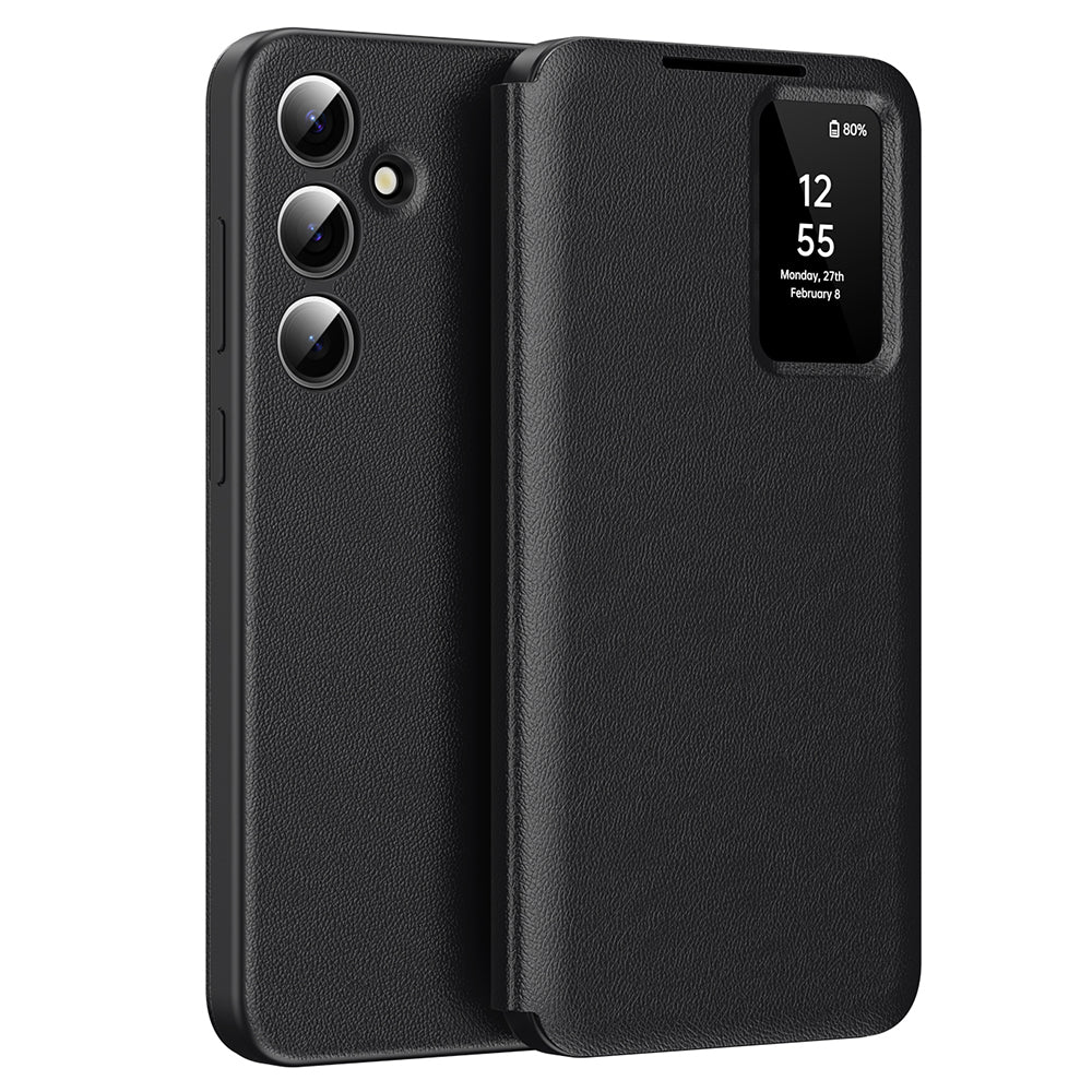 Puzdro pre Samsung Galaxy A55 5G A556, Techsuit, SmartView, Čierne