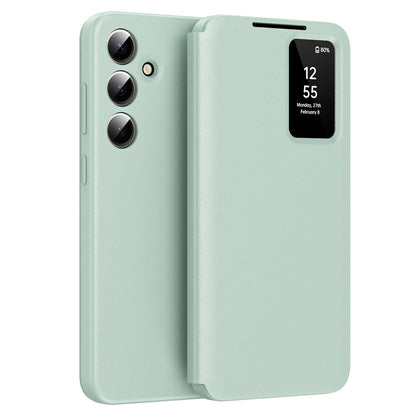 Puzdro pre Samsung Galaxy A55 5G A556, Techsuit, SmartView, Zelené