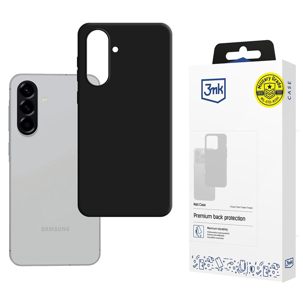 Puzdro pre Samsung Galaxy A56 A566 / A36 A366, 3MK, Matná čierna