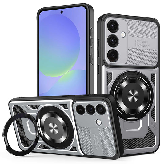 Puzdro pre Samsung Galaxy A56 A566 / A36 A366, Techsuit, RuggedCam, Sivá